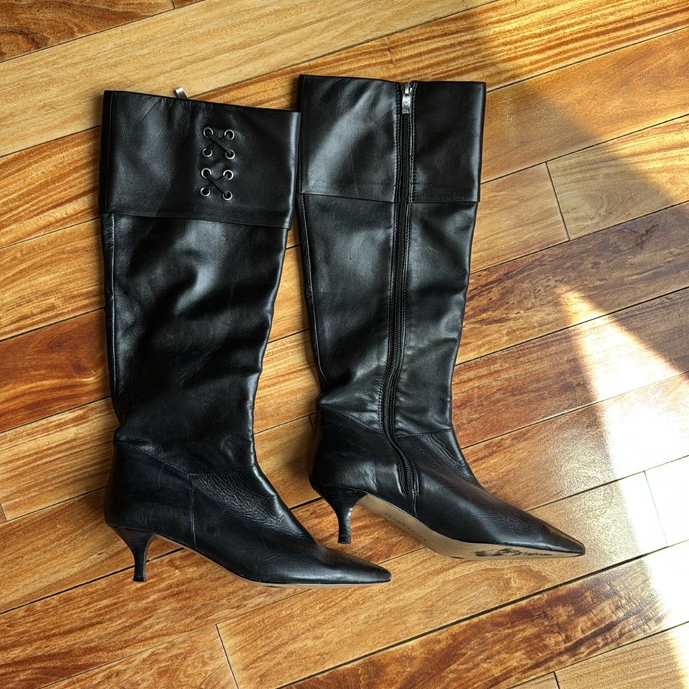 Ellen Tracy Patsy Leather Boot 8.5 - image 3